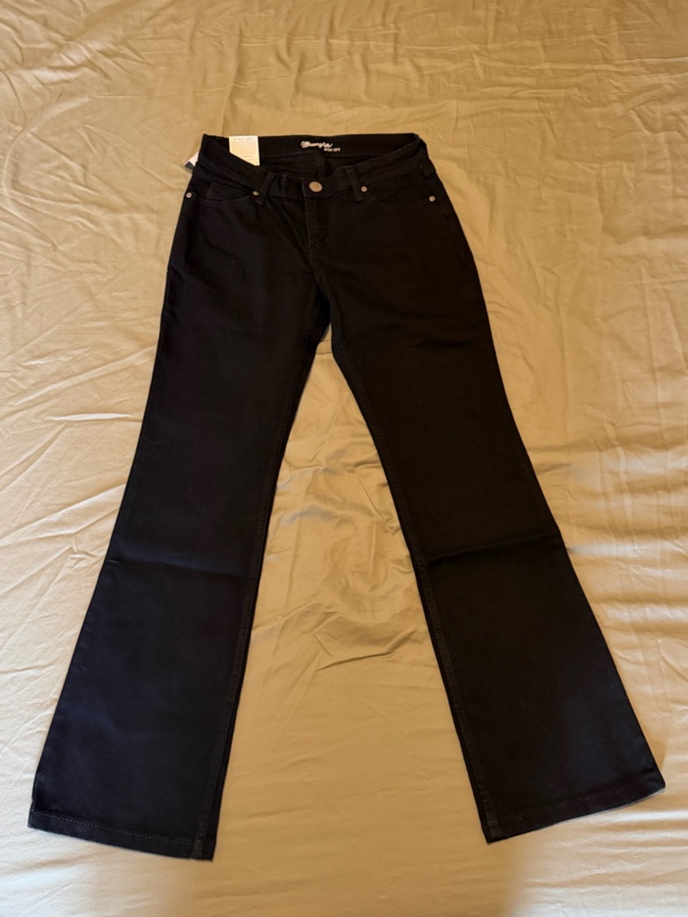 Wrangler Womens Midrise Bootcut Jeans In Black - 1009MWZBK